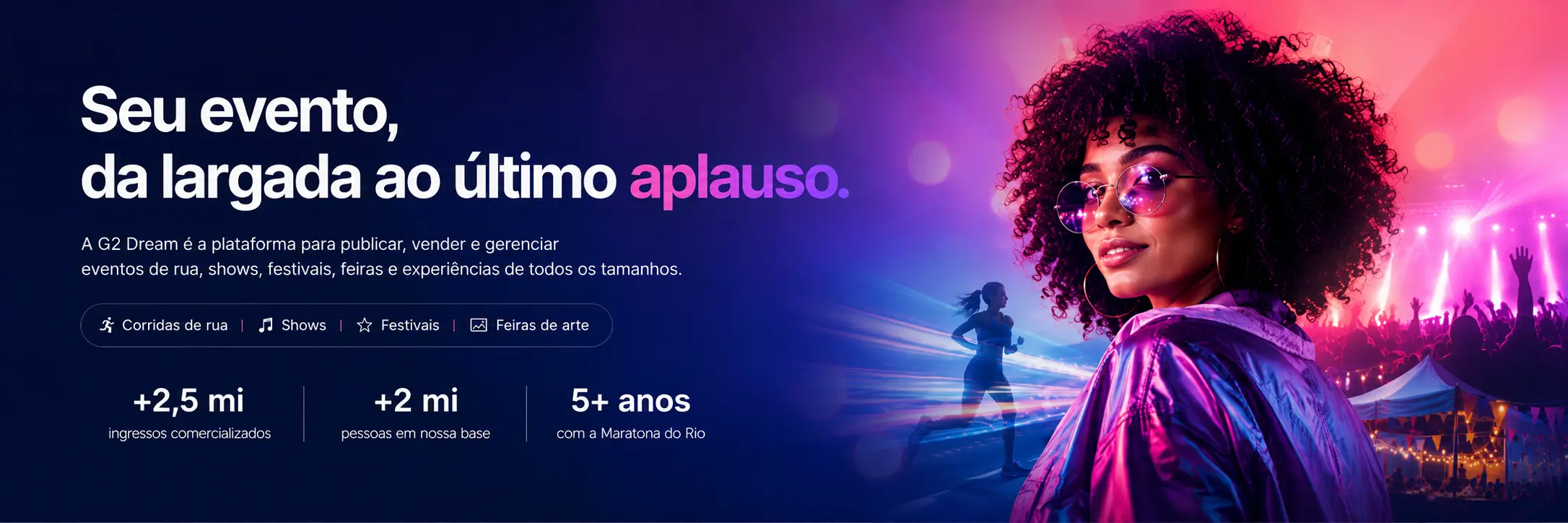Your event, from the start line to the final applause — GO Dream platform